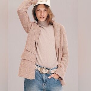 We The Free Plaid Jacket in Brown and Cream